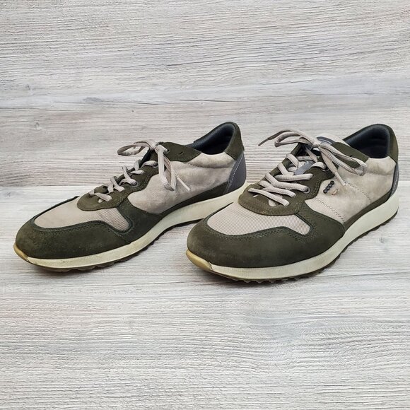 Ecco lace up sneakers in grape leaf/moon rock - Picture 2 of 13